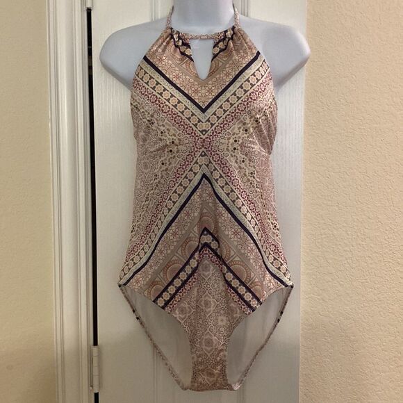 Athleta Aqualuxe Print One Piece Swimsuit - Picture 2 of 5